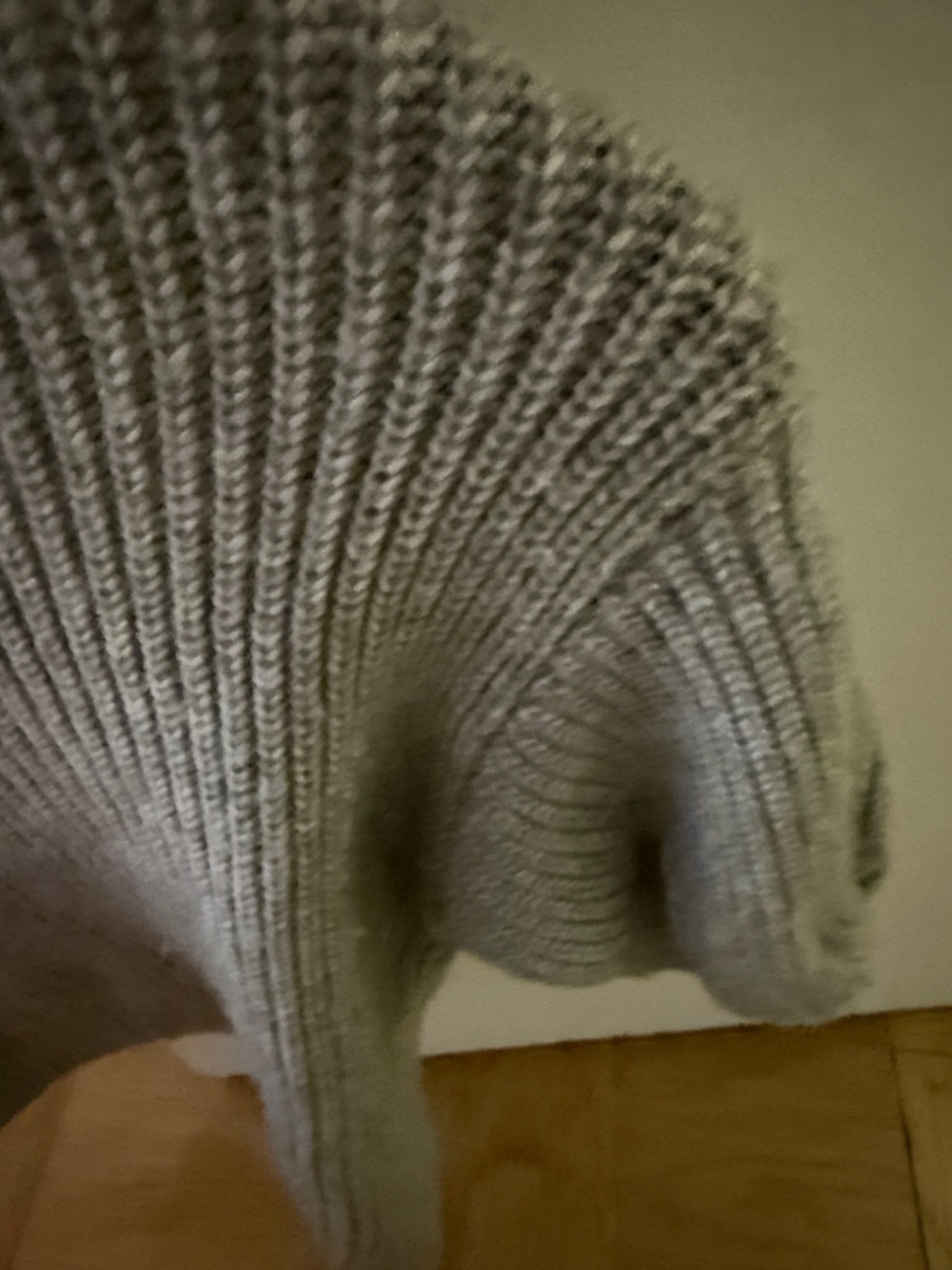 Steve Madden Gray Ribbed Knit Top - Picture 4 of 5